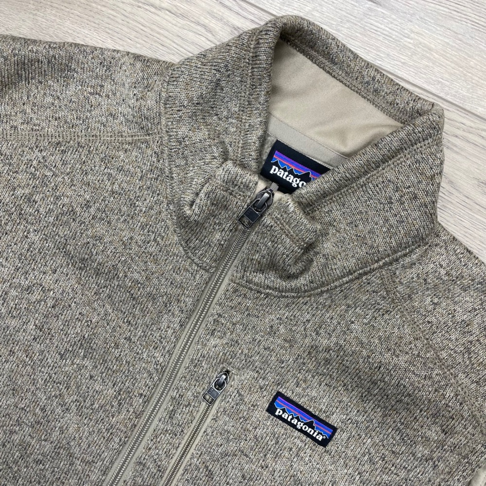 Patagonia Better Sweater Vest Mens XL Oatmeal Heather Full Zip 25882 Fleece